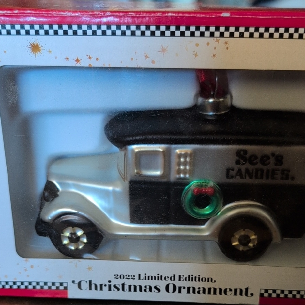Candie's Black and Silver Holiday Ornament